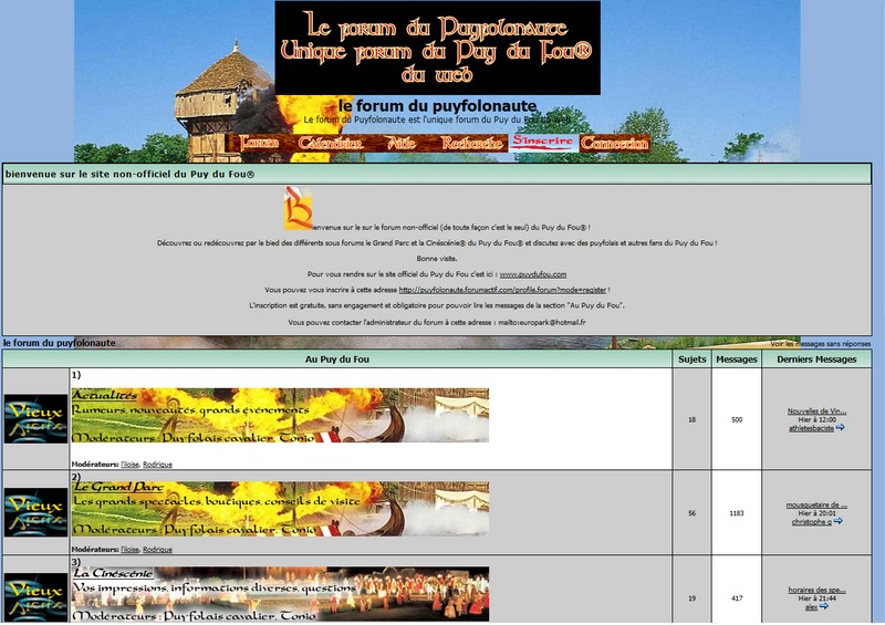 Le forum du Puyfolonaute en 2006